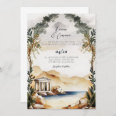 Einladung zur Hochzeit in Athen | Griechenland - S (Vorne/Hinten)