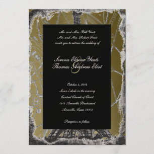Einladung zur Hochzeit in Black and Gold Paris