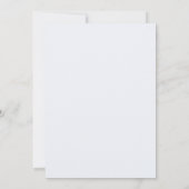 Einladung zur Hochzeit in Blauer Flora (Rückseite)