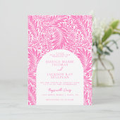 Einladung zur Hochzeit in Botanisch-floralen Hochz (Stehend Vorderseite)