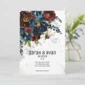 Einladung zur Hochzeit in Burgund (Stehend Vorderseite)