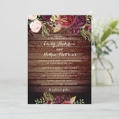 Einladung zur Hochzeit in Burgund (Stehend Vorderseite)