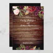 Einladung zur Hochzeit in Burgund (Vorne/Hinten)