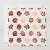 Einladung zur Hochzeit in Burgund Arch & Red Circl (Rückseite)