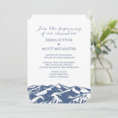 Einladung zur Hochzeit in den Bergen (Stehend Vorderseite)