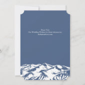 Einladung zur Hochzeit in den Bergen (Rückseite)