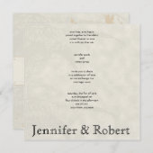 Einladung zur Hochzeit in der Vintagen Stadt Elfen (Vorne/Hinten)