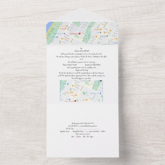 Einladung zur Hochzeit in einem (Innen)