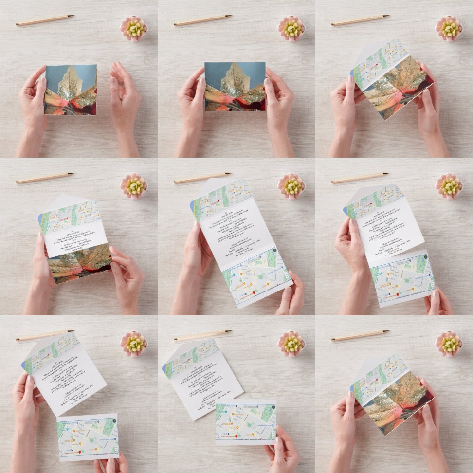 Einladung zur Hochzeit in einem