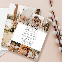 Einladung zur Hochzeit in einem eleganten Schwarze