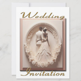 Einladung zur Hochzeit in einem Kreis von Blume