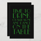 Einladung zur Hochzeit in Flapper 1920 (Vorne/Hinten)