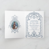 Einladung zur Hochzeit in Französisch-Verziert-Bar (Innenseite)