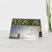 Einladung zur Hochzeit in Gelb und Schwarz (Rückseite)