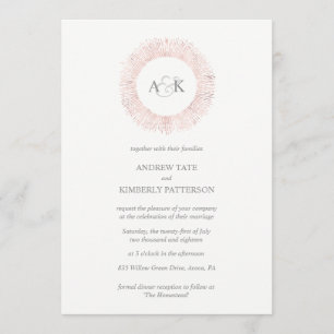 Einladung zur Hochzeit in Goldgold-Rose