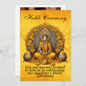 Einladung zur Hochzeit in Indien (Vorne/Hinten)