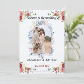 Einladung zur Hochzeit in Liebe (Stehend Vorderseite)