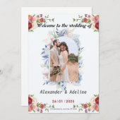 Einladung zur Hochzeit in Liebe (Vorne/Hinten)