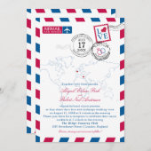 Einladung zur Hochzeit in London und Santorini (Vorne/Hinten)