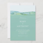 Einladung zur Hochzeit in Minimalistischen Ländern (Vorderseite)