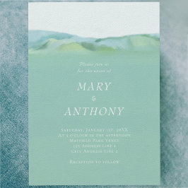 Einladung zur Hochzeit in Minimalistischen Ländern