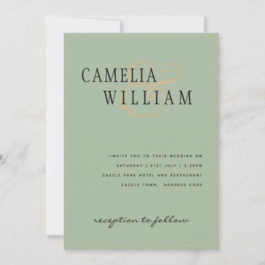 Einladung zur Hochzeit in modernen Magazinen (Vorderseite)