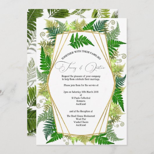 Einladung zur Hochzeit in Neuseeland (Vorne/Hinten)