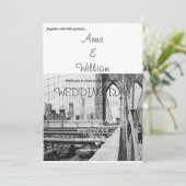 Einladung zur Hochzeit in New York (Stehend Vorderseite)