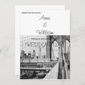 Einladung zur Hochzeit in New York (Vorne/Hinten)