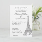 Einladung zur Hochzeit in Paris (Stehend Vorderseite)