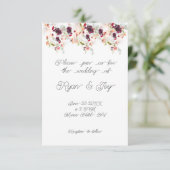 Einladung zur Hochzeit in Pfirsich (Stehend Vorderseite)
