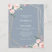 Einladung zur Hochzeit in Rosa (Vorderseite)