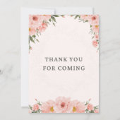 Einladung zur Hochzeit in Rosa (Rückseite)