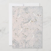 Einladung zur Hochzeit in rosa und grauem Marmor (Rückseite)