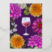 Einladung zur Hochzeit in Rosa und Orange (Rückseite)