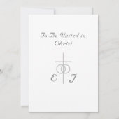 Einladung zur Hochzeit in Rosa und Weiß (Rückseite)