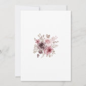 Einladung zur Hochzeit in Rosa und Weißem Foto (Rückseite)