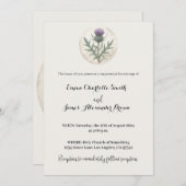 Einladung zur Hochzeit in Schottland, keltische Ei (Vorne/Hinten)