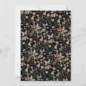 Einladung zur Hochzeit in Schwarz-Monogramm (Rückseite)