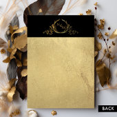 Einladung zur Hochzeit in Schwarz und Gold