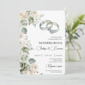 Einladung zur Hochzeit in Spanien (Stehend Vorderseite)