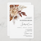 Einladung zur Hochzeit in Spanien (Vorne/Hinten)