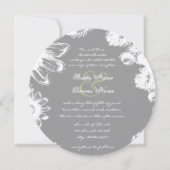 Einladung zur Hochzeit in tiefgrauer und Limoner V (Vorderseite)