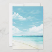 Einladung zur Hochzeit in tropischer Blume (Rückseite)