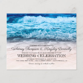 Einladung zur Hochzeit in Urlaubsort an der Bucht