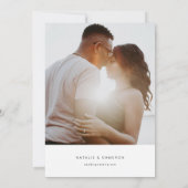 Einladung zur Hochzeit in Urlaubsort mit der Weltk (Rückseite)