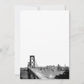 Einladung zur Hochzeit in Urlaubsort San Francisco (Rückseite)