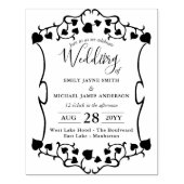 Einladung zur Hochzeit INK BRIEFMARKE - Maßgeschne Gummistempel (Prägung)