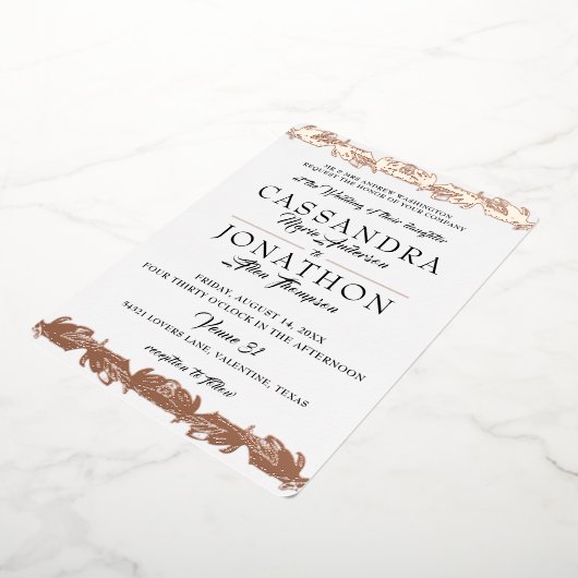 Einladung zur Hochzeit: Jugendstil & Gedicht 11 (Gedreht)