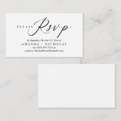 Einladung zur Hochzeit, Kalligrafie-Skriptdesign (Vorne/Hinten)